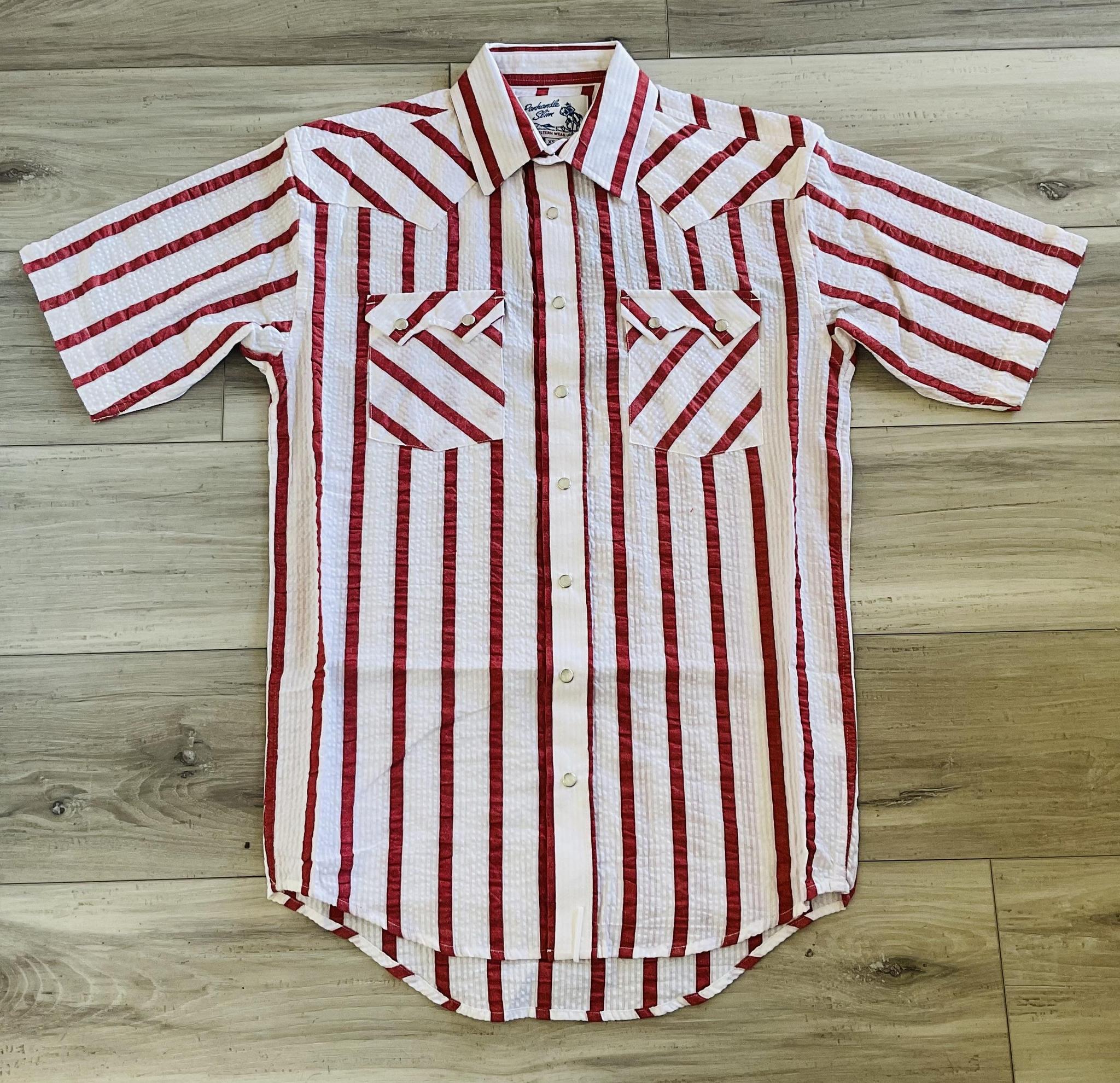 PANHANDLE MEN’S RED SHORT SLEEVE SHIRT | PMN3S08157