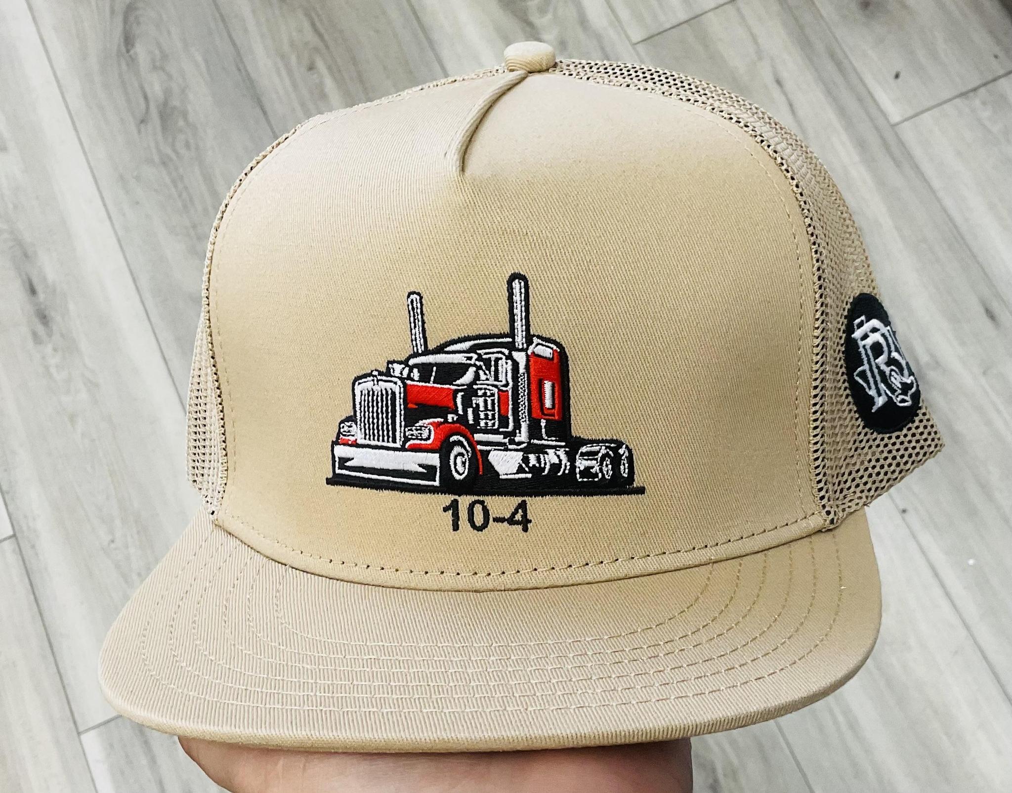 ’’GEO ’’ KHAKI  TRUCKER CAP