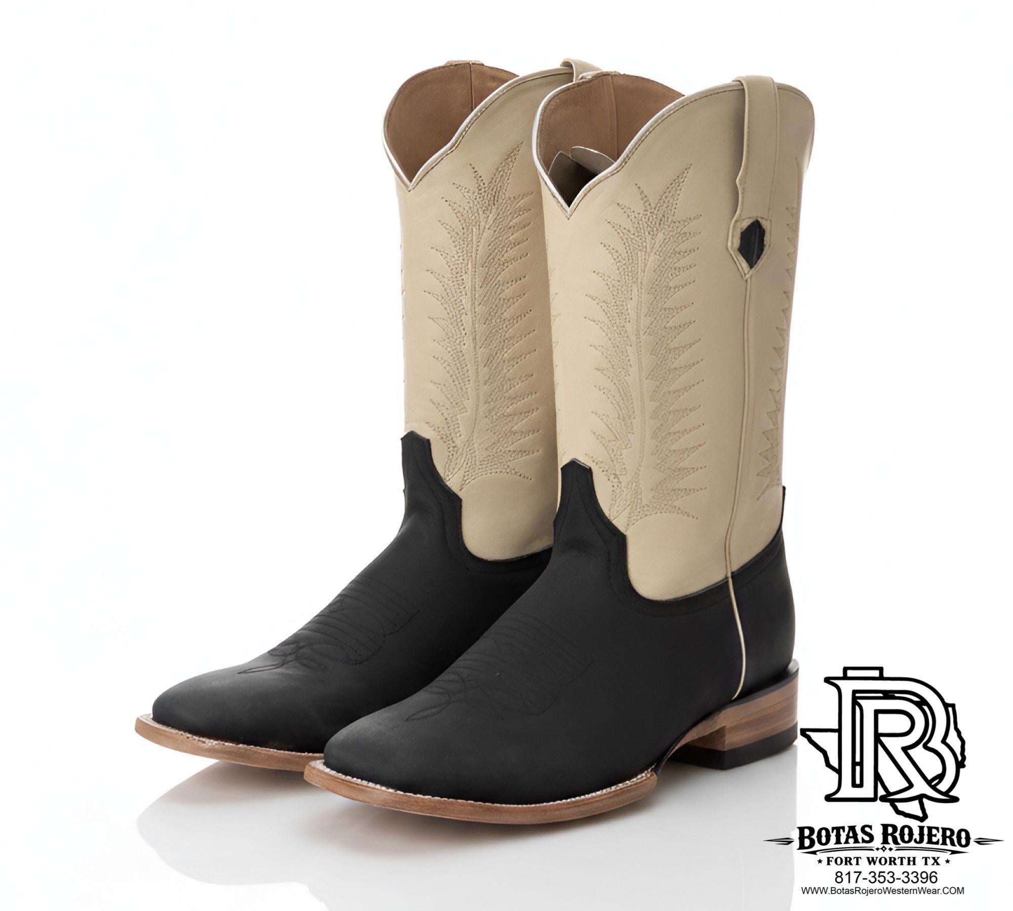 ‘’LALO’’ MENS BLACK WESTERN BOOTS MORELIA