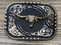‘’CONNER’’ LONG HORN  BELT BUCKLE