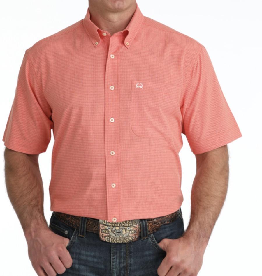 CINCH MEN’S PLAID ARENAFLEX RED SHIRT |MTW1725003