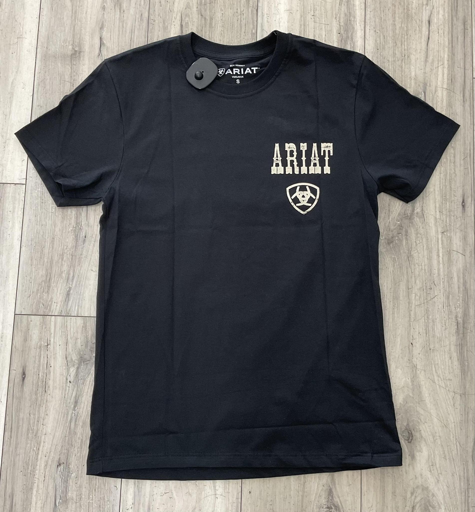 ARIAT MEN’S COWBOY WAY UP BLACK T-SHIRT |10079500