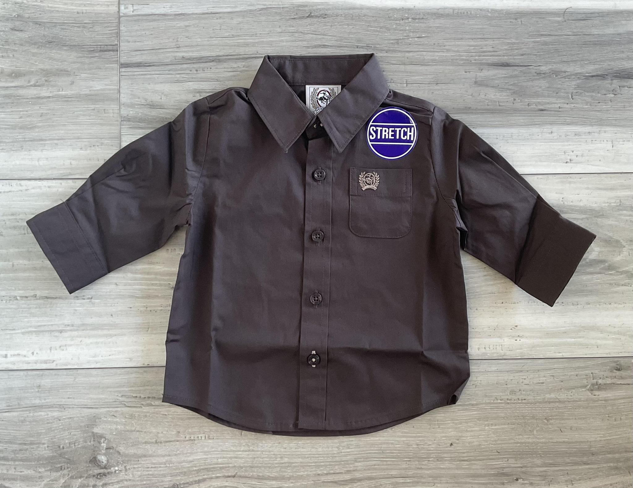 CINCH INFANTS LONG SLEEVE BROWN SHIRT | MTW7062408