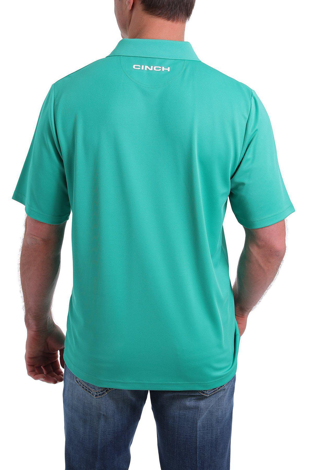 MEN'S ARENAFLEX POLO - GREEN STRIPE PRINT MTK1820018
