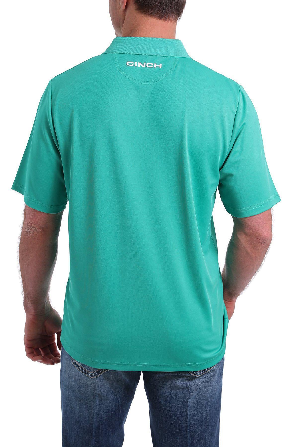 MEN'S ARENAFLEX POLO - GREEN STRIPE PRINT MTK1820018