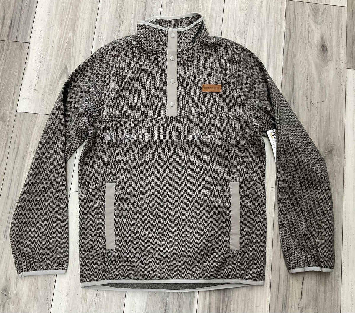 CINCH MEN’S GRAY PULL OVER |MWK1534012|MWK153412X