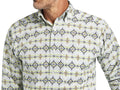 MEN'S ARIAT ARCHER FTD LONG SLEEVE WHITE SHIRT |10040720