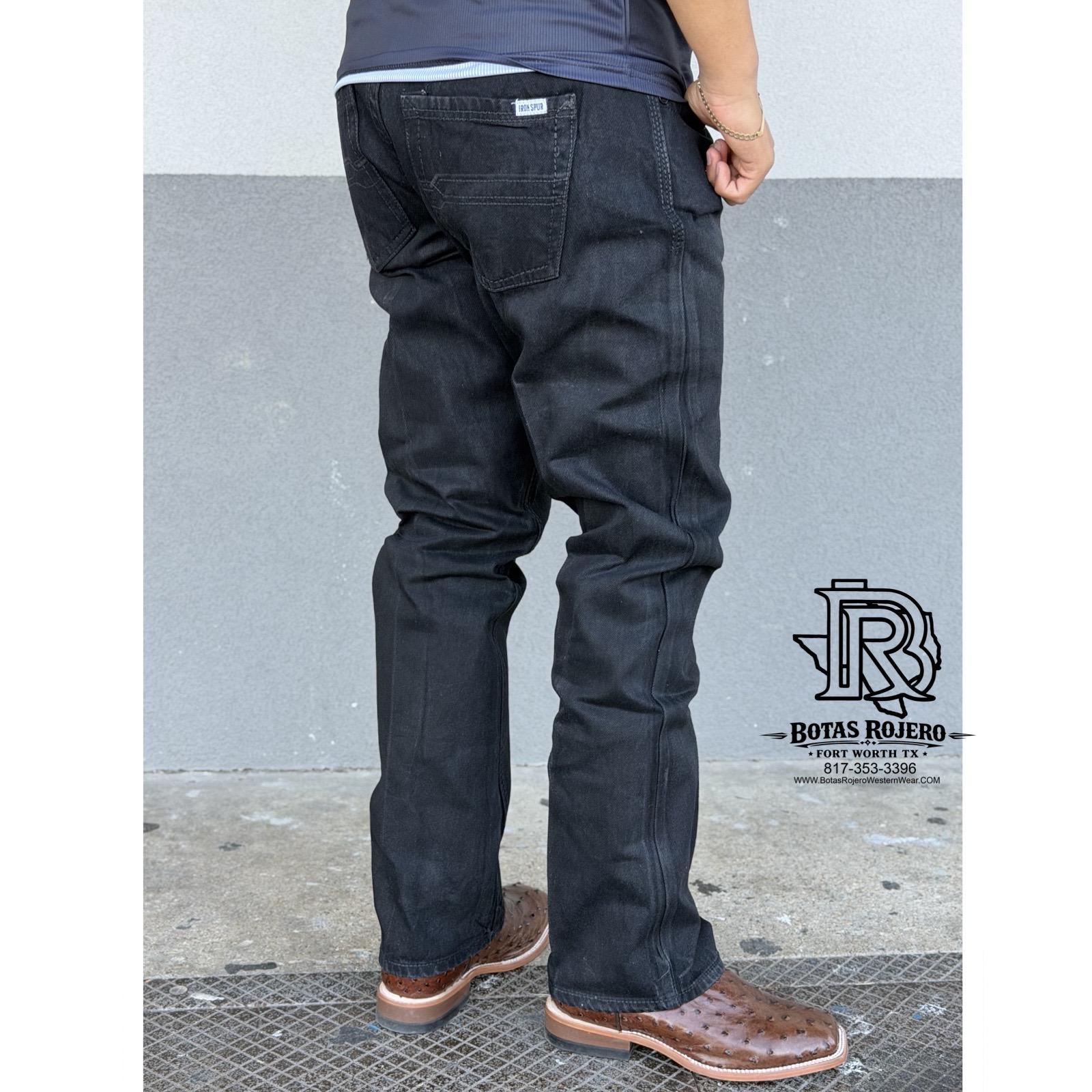 02 | STRAIGHT | BLACK | IRON SPUR | MEN WESTERN JEANS