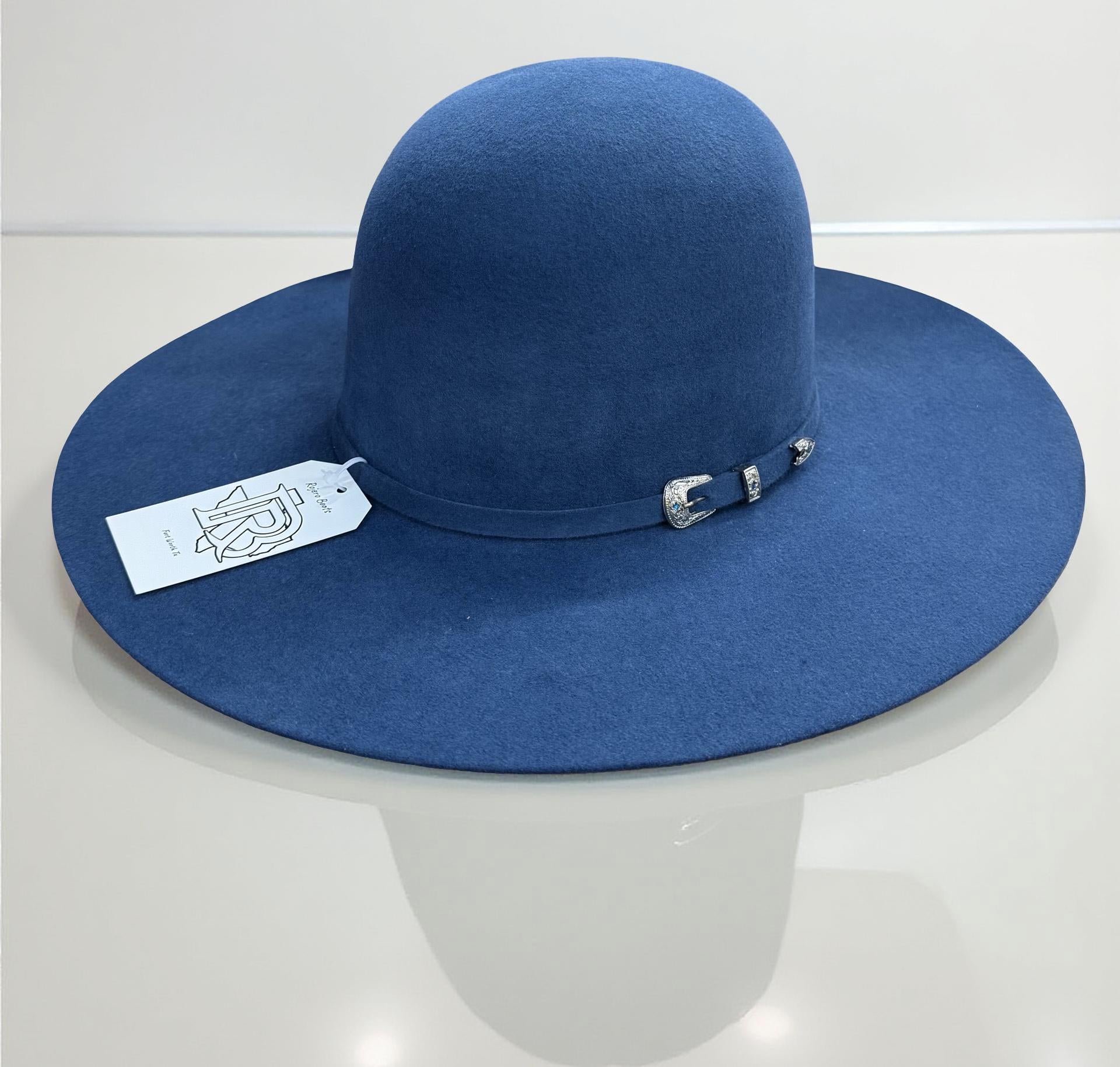 4X | NAVY IRON SPUR ™️ WOOL HAT WESTERN HAT