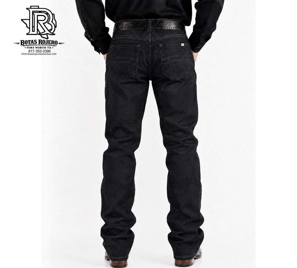 01 | IRON SPUR | STRAIGHT | BLACK | MEN WESTERN JEANS