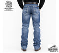04 | BOOTCUT Iron Spur Men’s Western Jeans – Medium Blue Wash | 100% Cotton Denim