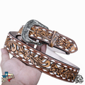 " GARRETT "| IRON SPUR WESTERN TOOLED LEATHER BELT