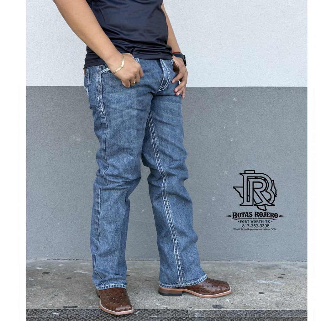 05 | STRAIGHT MED BLUE IRON SPUR MEN WESTERN JEANS