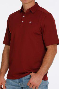 MEN'S CINCH SHORT SLEEVE ARENAFLEX POLO SHIRT - BURGUNDY (MTK1863020)