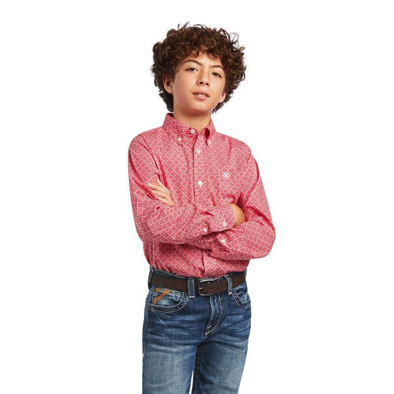 BOYS ARIAT FABIO STR CLASSIC LONG SLEEVE SHIRT |10040739