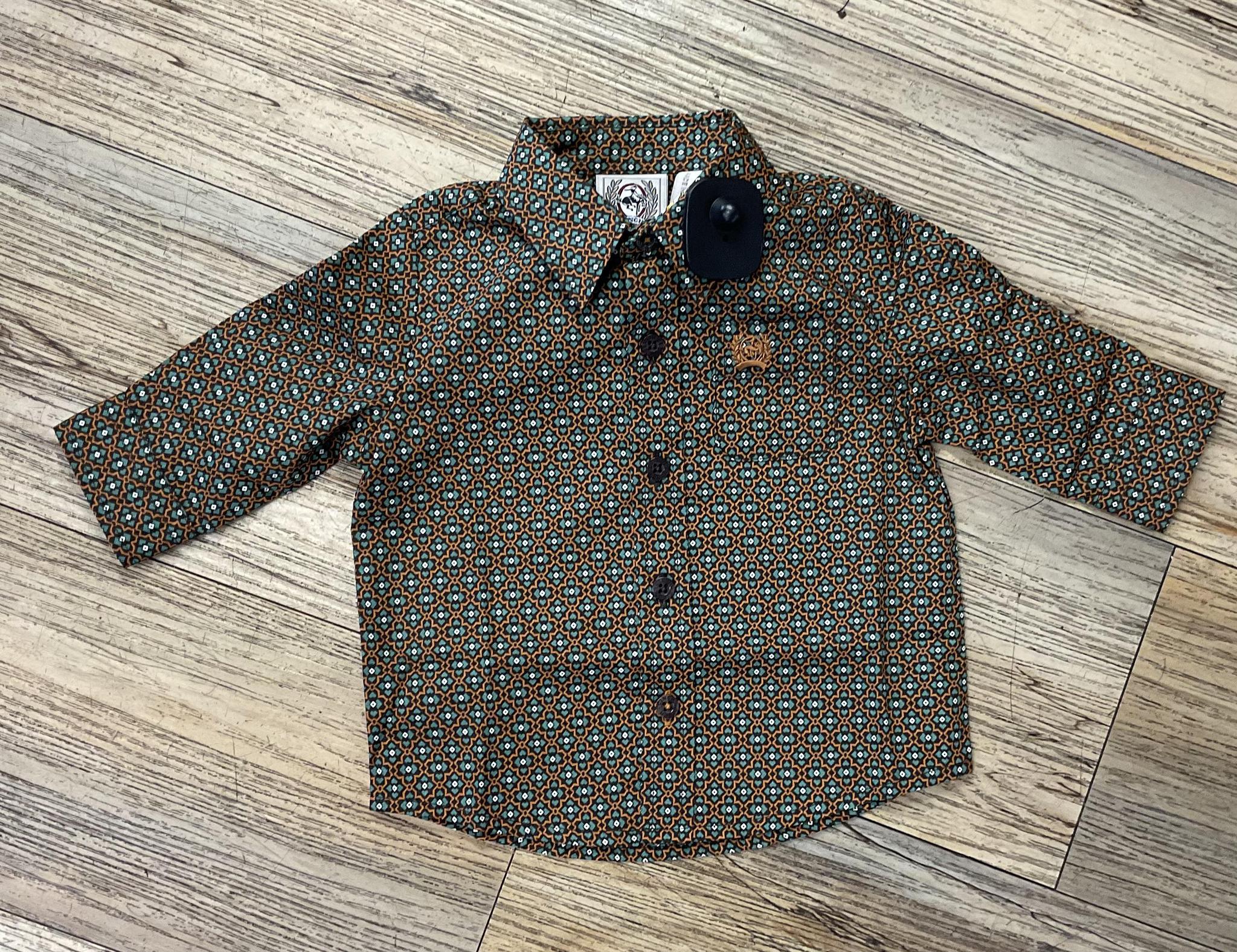 INFANTS CINCH BROWN LONG SLEEVE SHIRT |MTW7062357