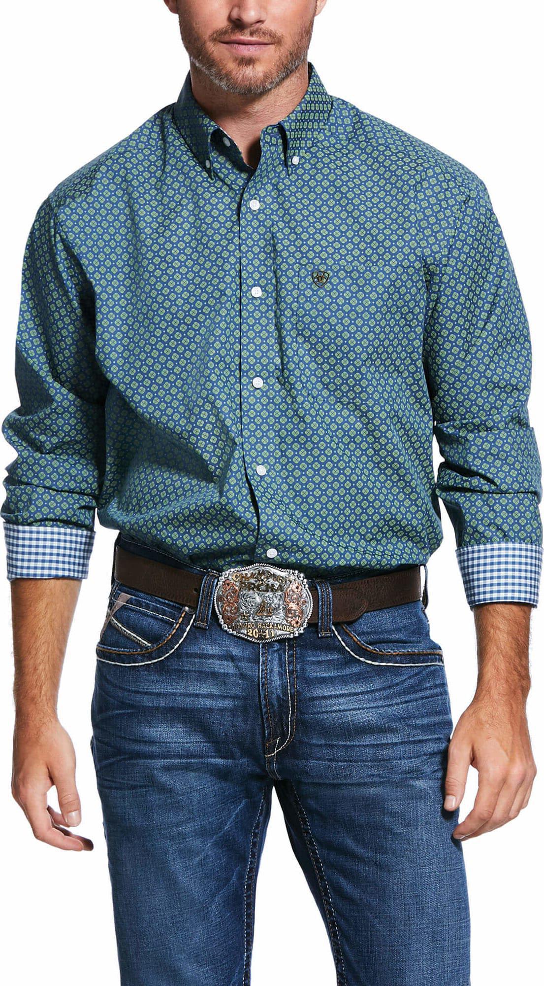 ARIAT MENS LONG SLEEVE P0ATTERN SHIRT