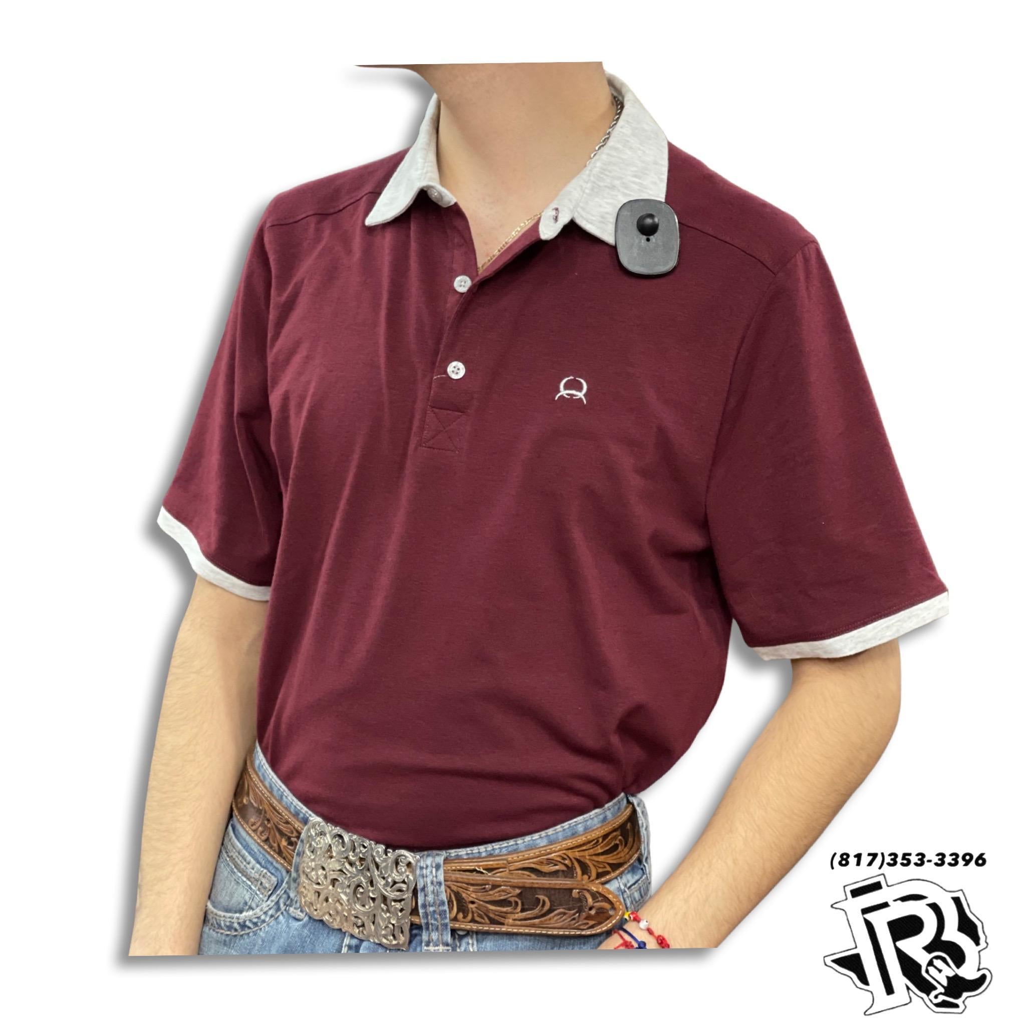 “ Nathan “ | MENS SHORT SLEEVE ARENAFLEX POLO BURGUNDY CINCH