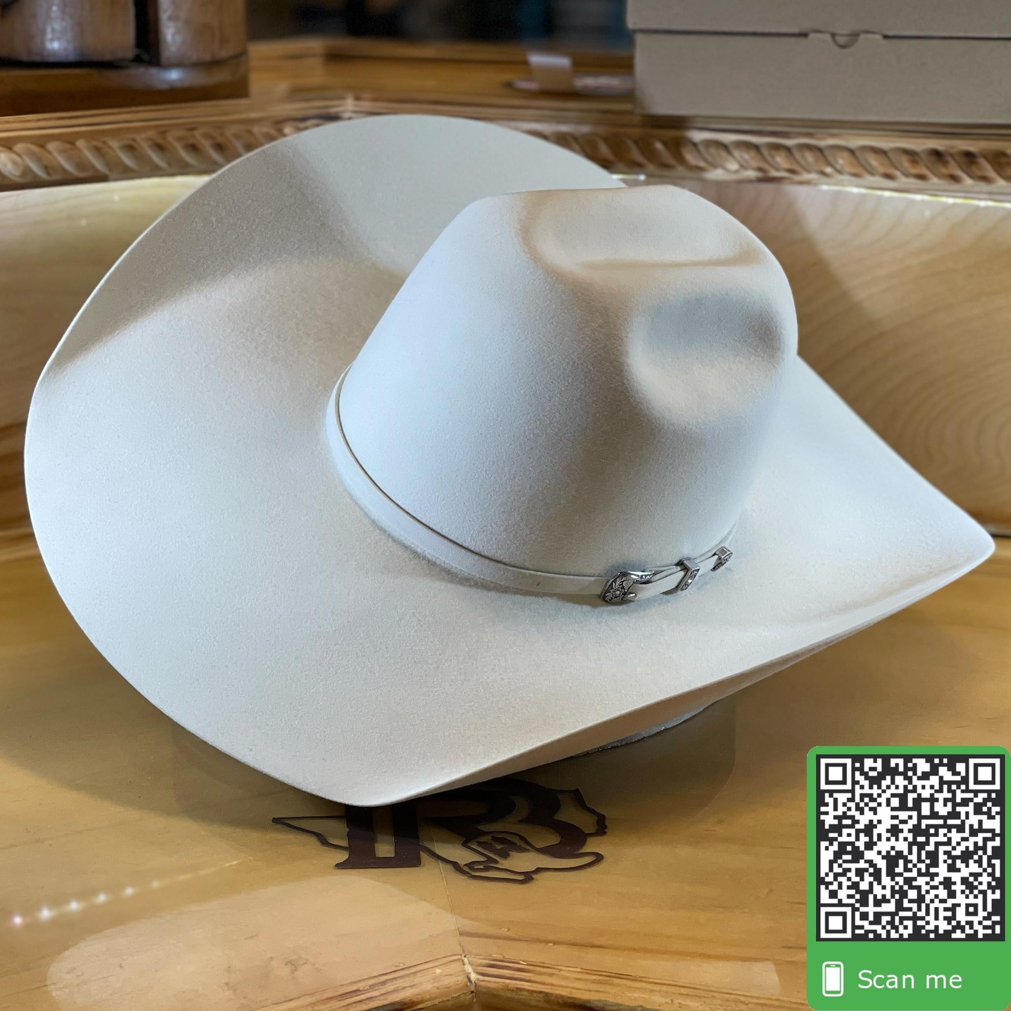 20X BONE | AMERICAN HAT FELT COWBOY HAT 5 INCH BRIM