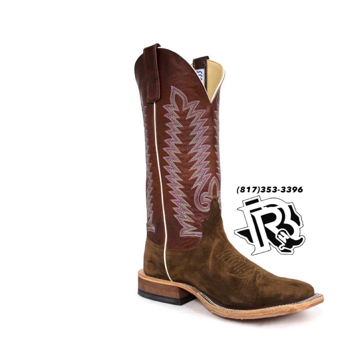 “ JULIAN“ | MEN ANDERSON BEAN  SQUARE TOE LATTE BACON  BOOTS| 337827