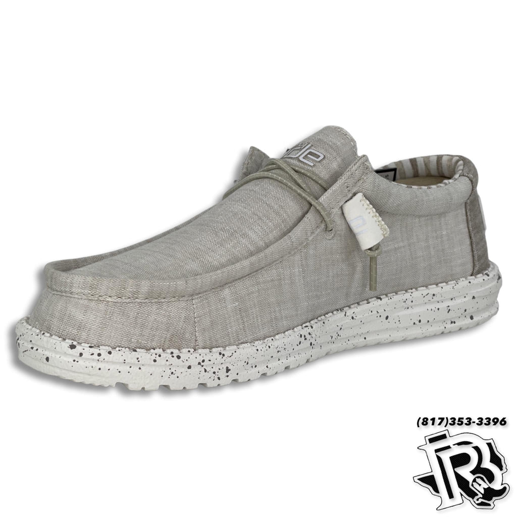 HEY DUDE WALLY CHAMBRAY STONE BEIGE (110060707)