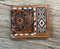 ‘’ MANNY  “ | IRON SPUR WESTERN CO. MEN BI FOLD WESTERN TOOLED LEATHER WALLET