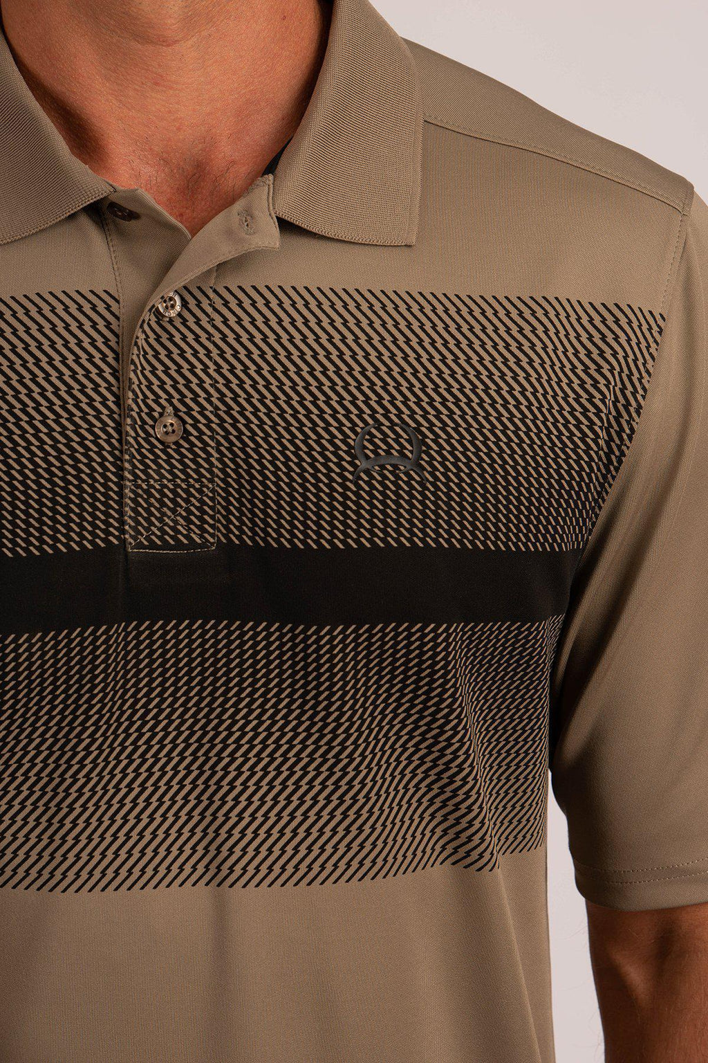 CINCH MENS POLO BROWN MTK1833002