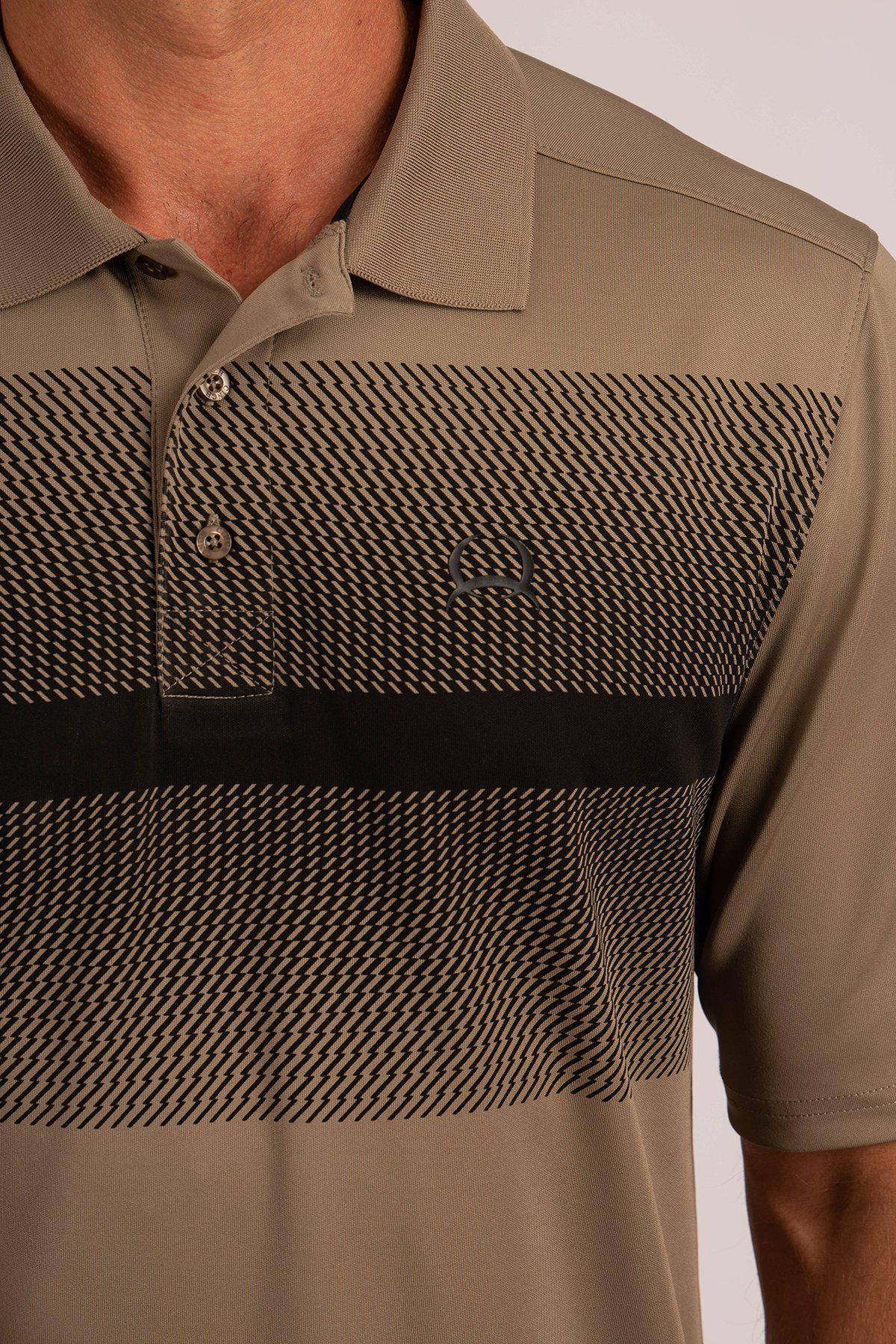 CINCH MENS POLO BROWN MTK1833002