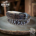 “ SIERRA “ | IRON SPUR ™️ MEN WESTERN BELT EMBROIDERED SOUTH WESTERN DESIGN
