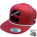 “ CUMMINS “ | TRUCKER CAP OLD SCHOOL ROPE RED/RED
