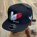“ Alexander  “ | MEN CAP FEATHER MEXICO BLACK LOST CALF