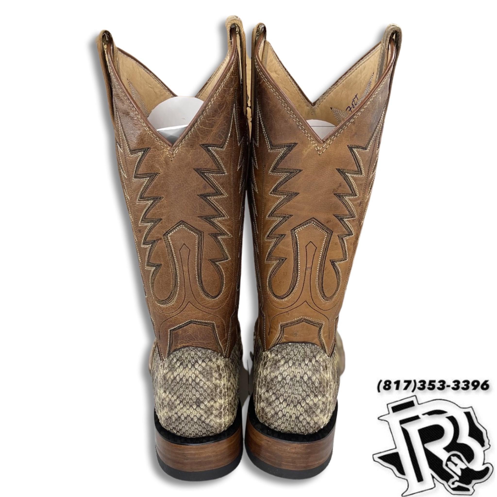 “ Steven “ | ORIGINAL RATTLESNAKE MEN SQUARE TOE WESTERN BOOTS  style# 4542