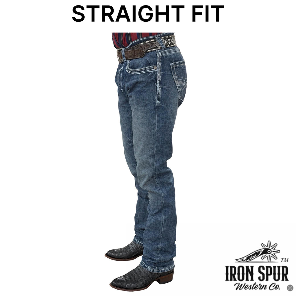 02 | BOOTCUT | IRON SPUR | MED BLUE | MEN WESTERN JEANS