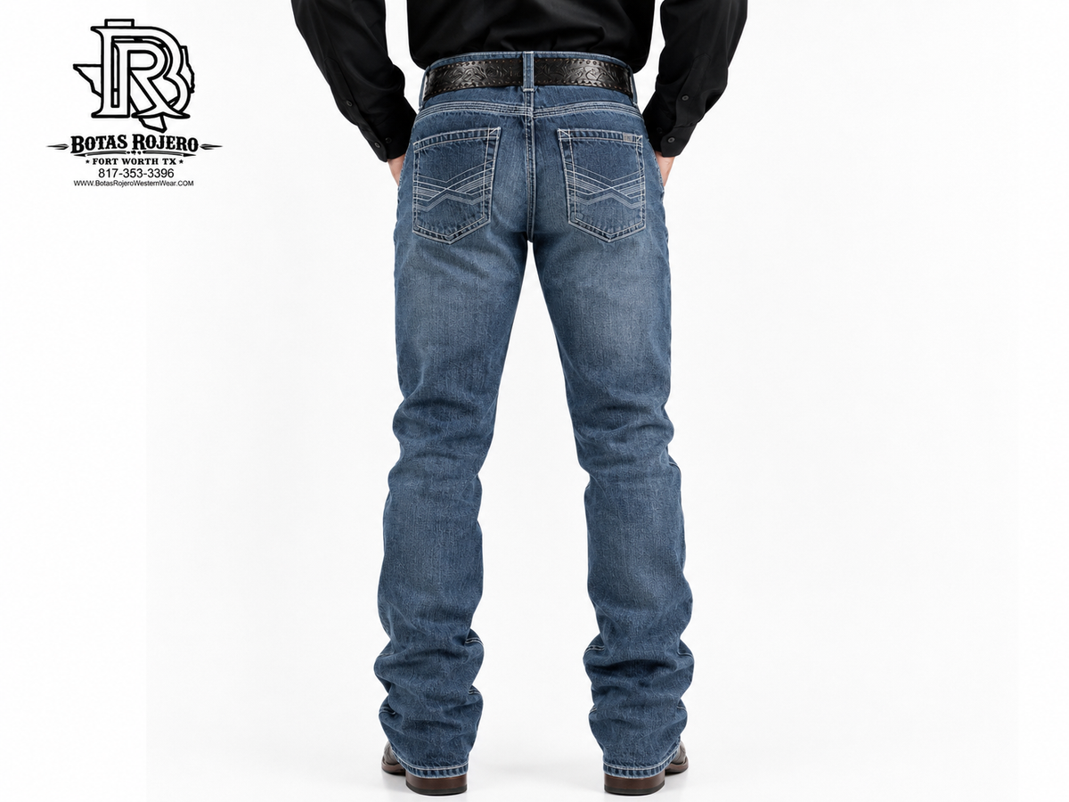 02 | STRAIGHT FIT | IRON SPUR | RINSE WASH | MEN WESTERN JEANS