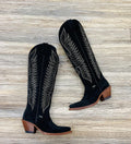 ‘’CHERRY’’ GAMUZA BLACK BOOT
