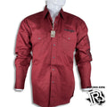 RED PATTERN | MEN WESTERN WRANGLER LONG SLEEVE SHIRT