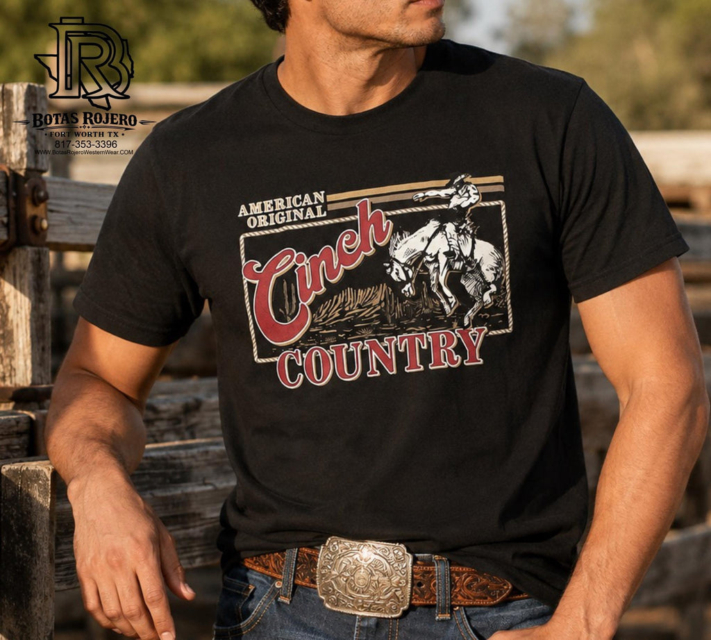 CINCH MENS BLACK TEE | MTT1690687