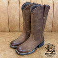 Vaquera | IRON SPUR WESTERN BOOTS SQUARE TOE BROWN