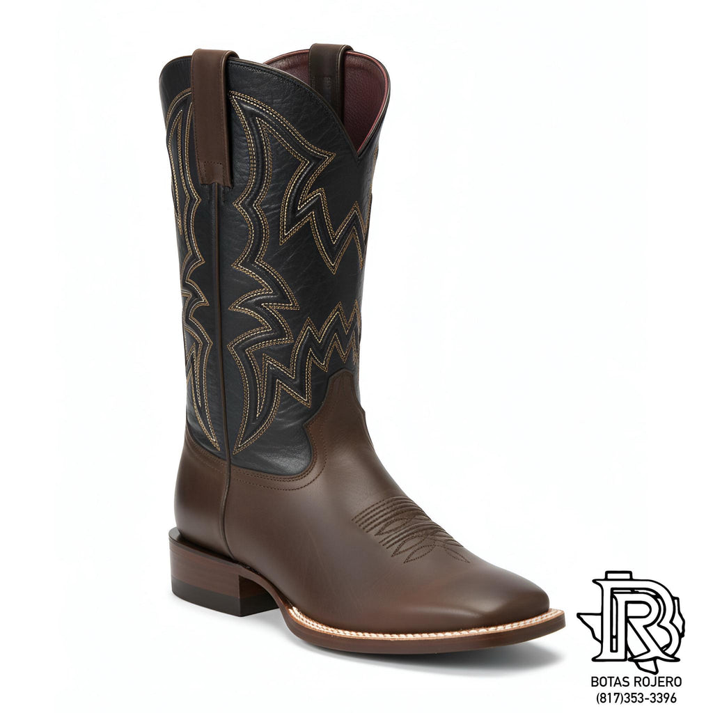 “ CASEY CHOCO “ | IRON SPUR ™️ WESTERN BOOTS SQUARE TOE