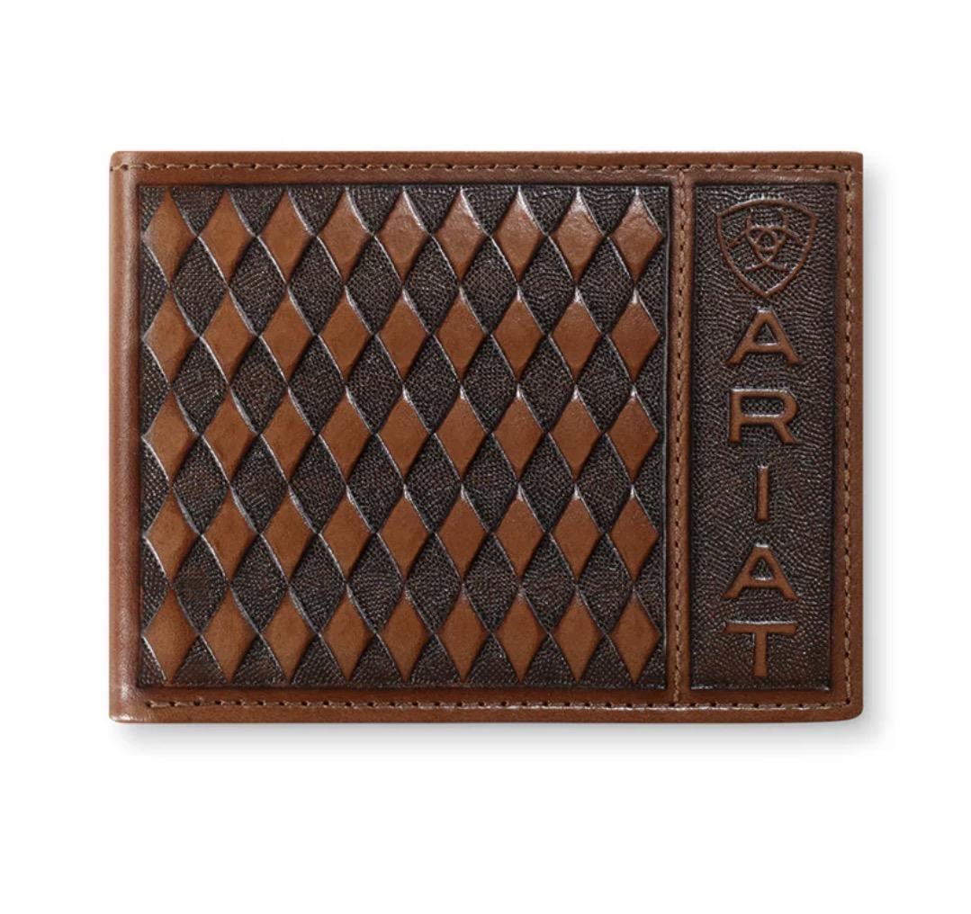 ARIAT BIFOLD DIAMOND EMBROIDERED WALLET |A3568602