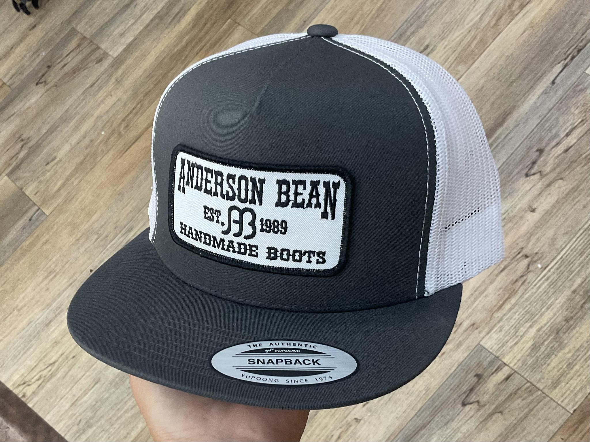 Red Dirt Hat Anderson Bean Grey White Mesh Trucker Patch Cap |RDHC-AB2