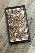 “ ANDERSON “ | MEN BI FOLD WESTERN TOOLED LEATHER WALLET
