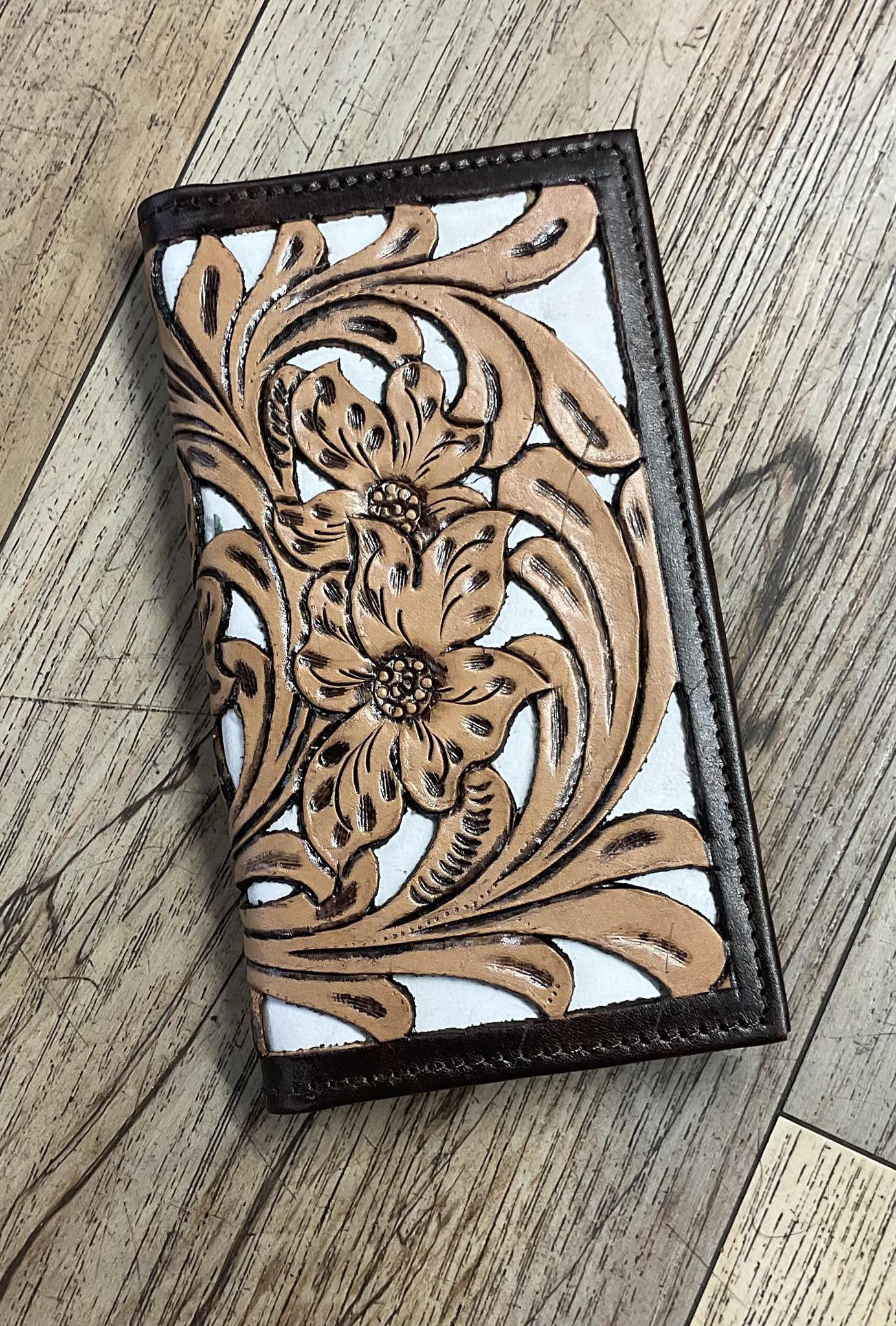 “ ANDERSON “ | MEN BI FOLD WESTERN TOOLED LEATHER WALLET
