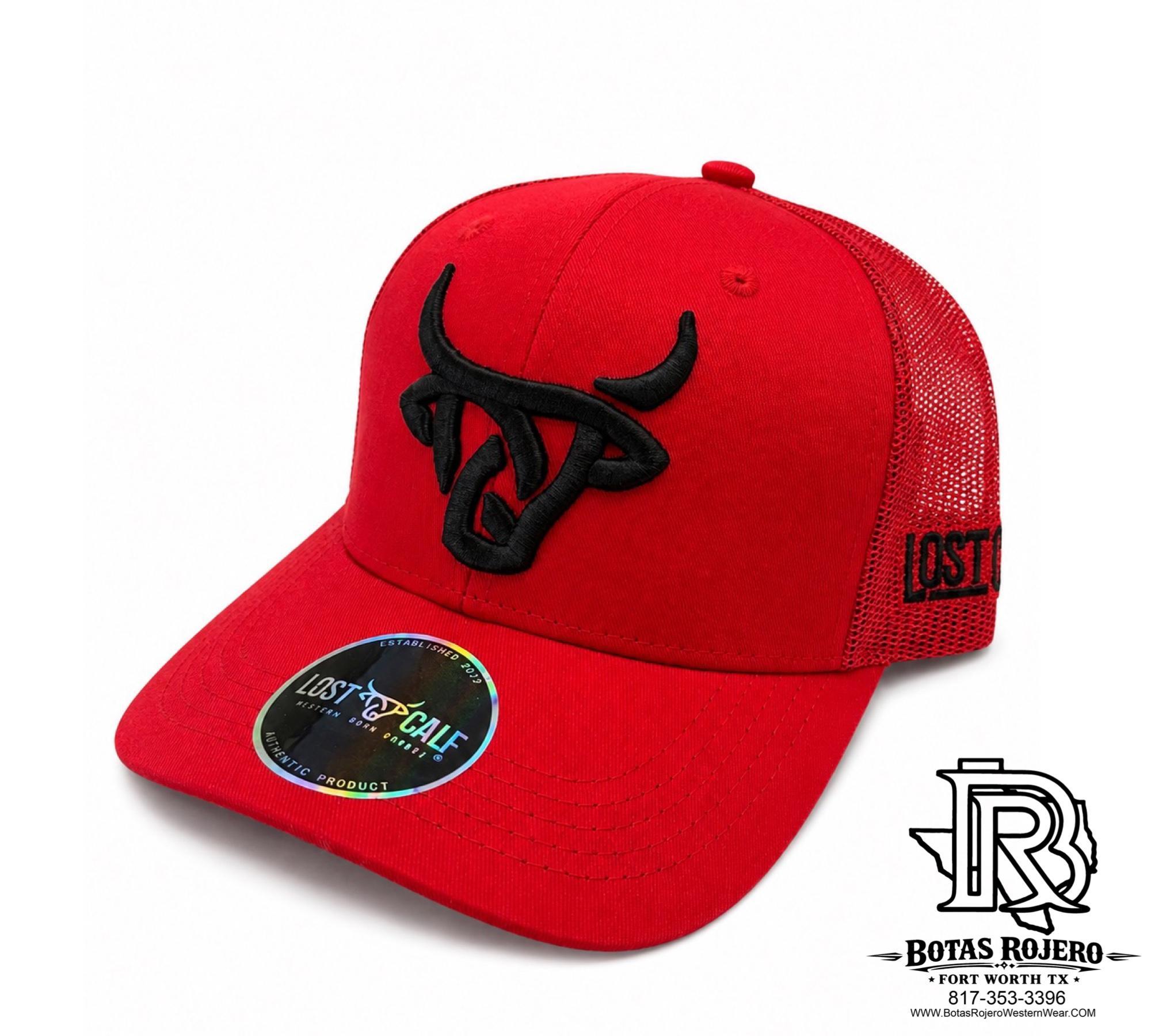 Lost Calf Red Cap Snap Back