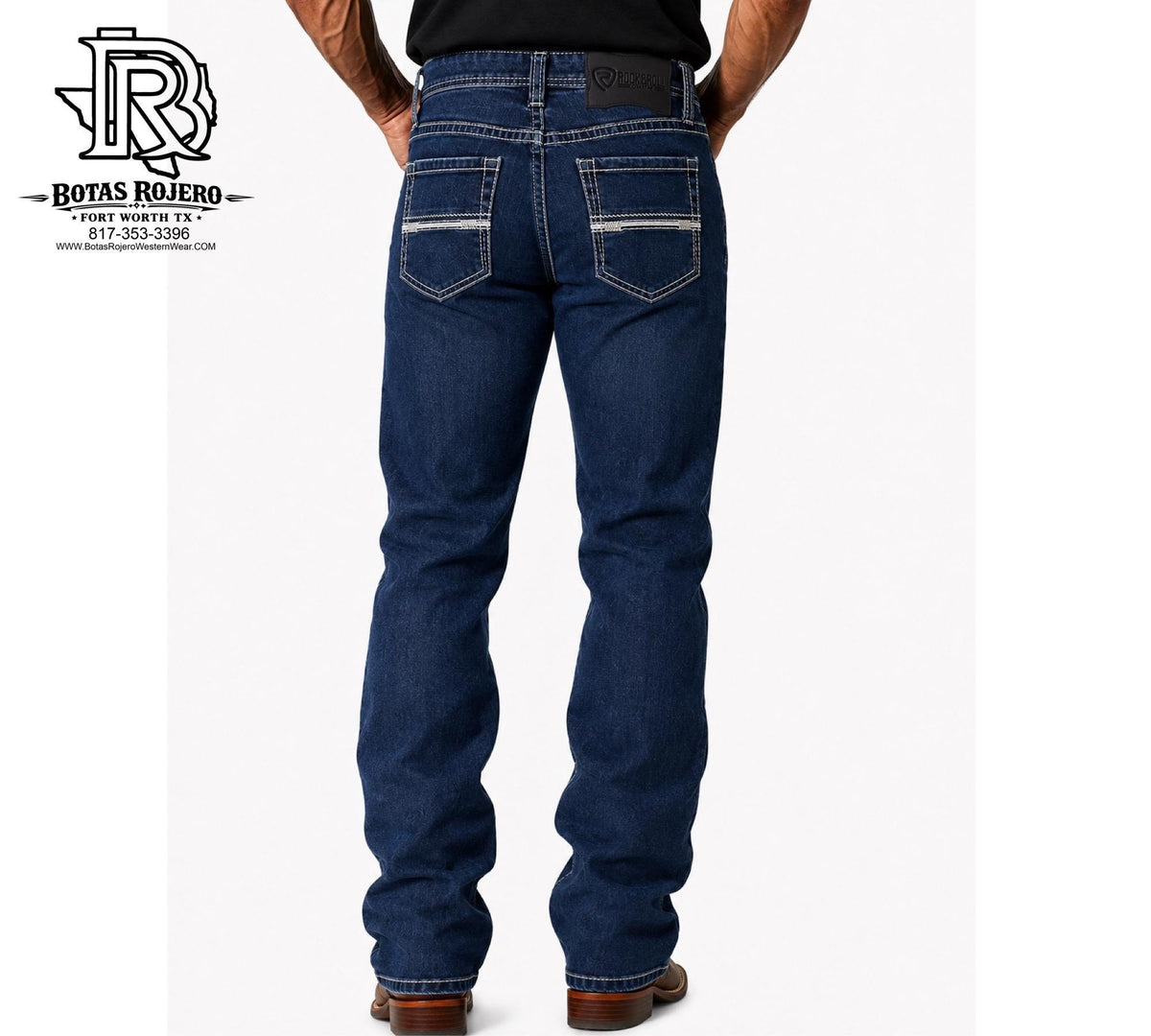MEN’S ROCK & ROLL SLIM STRAIGHT BOOT MEDIUM VINTAGE JEANS | BM1RD06136