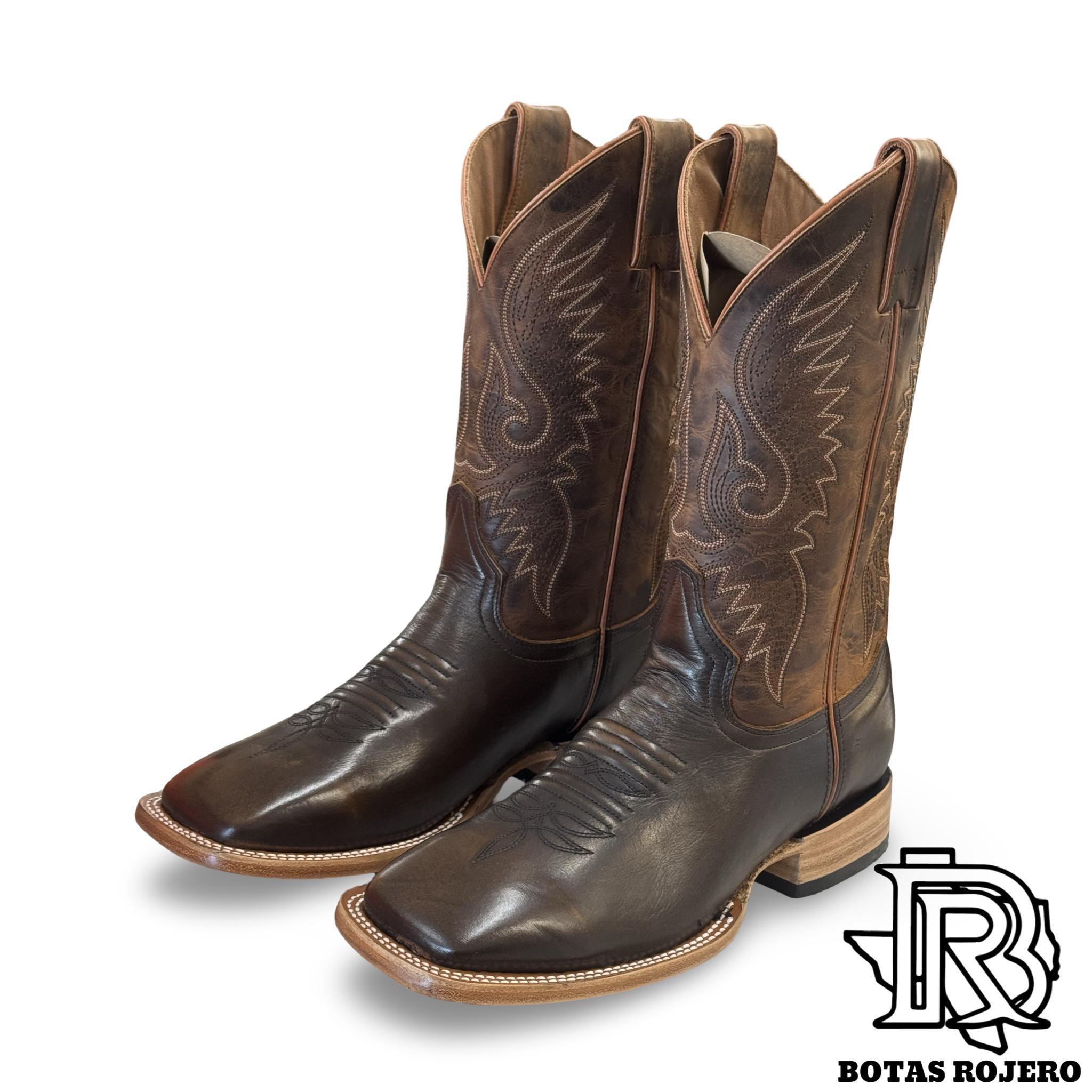 “ BARCELONA TAN “ | CALF LEATHER SOLID SQUARE TOE WESTERN BOOTS