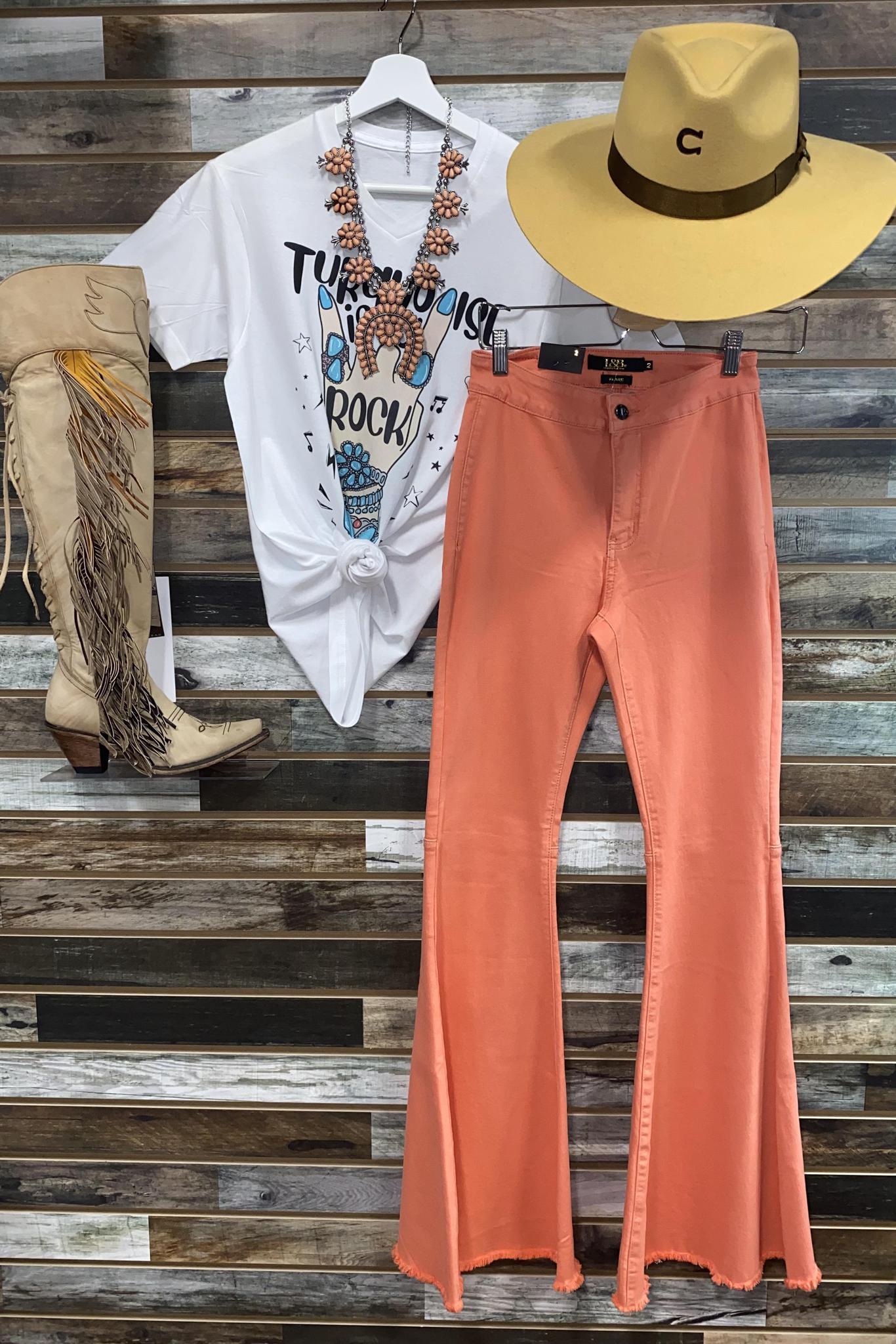 Tangerine Bell Bottoms