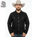 “ DECKER “ BLACK DENUIM MEN WESTERN JACKET