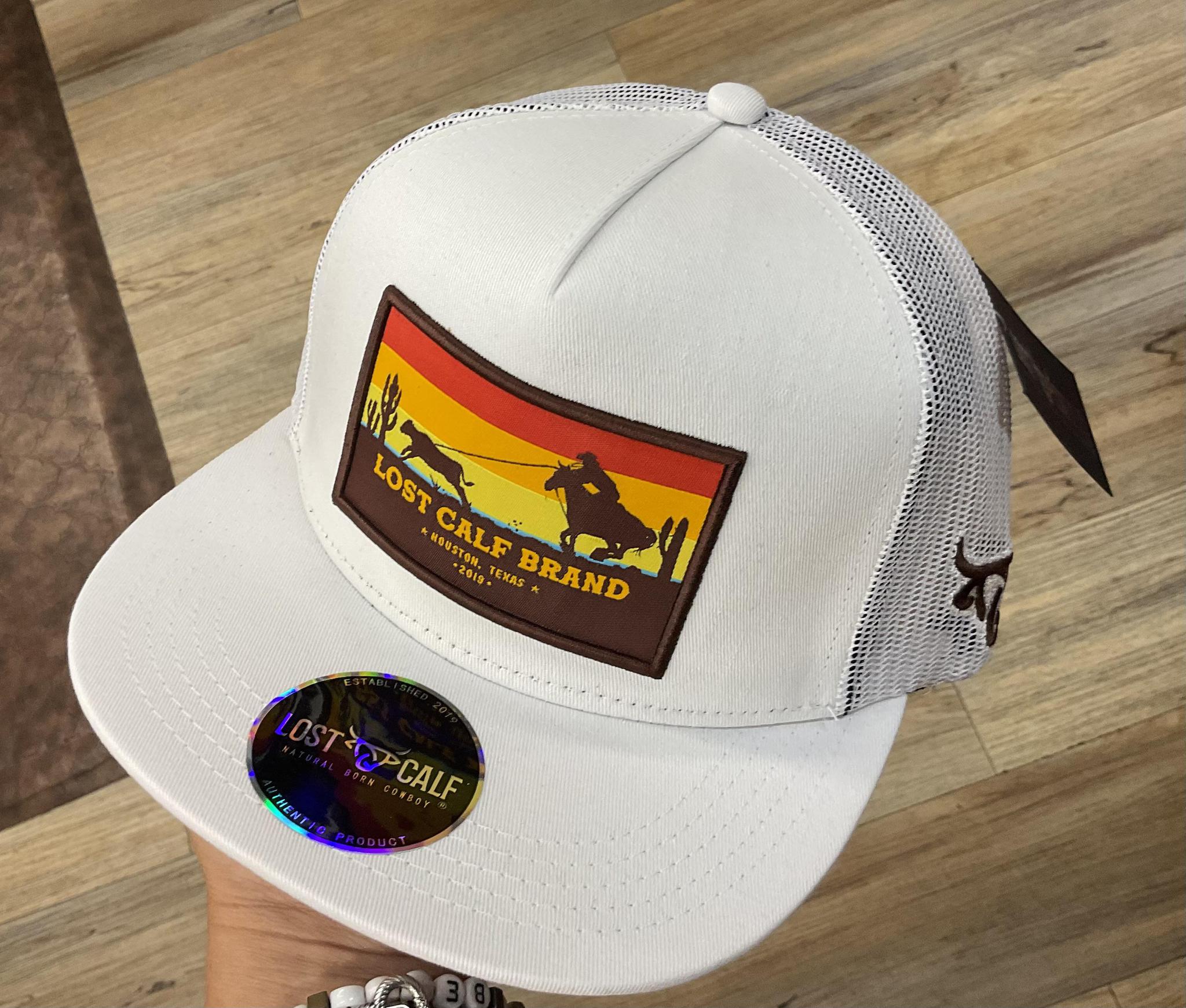 “ JOSEPH “ | MEN’S  CAP WHITE   LOST CALF