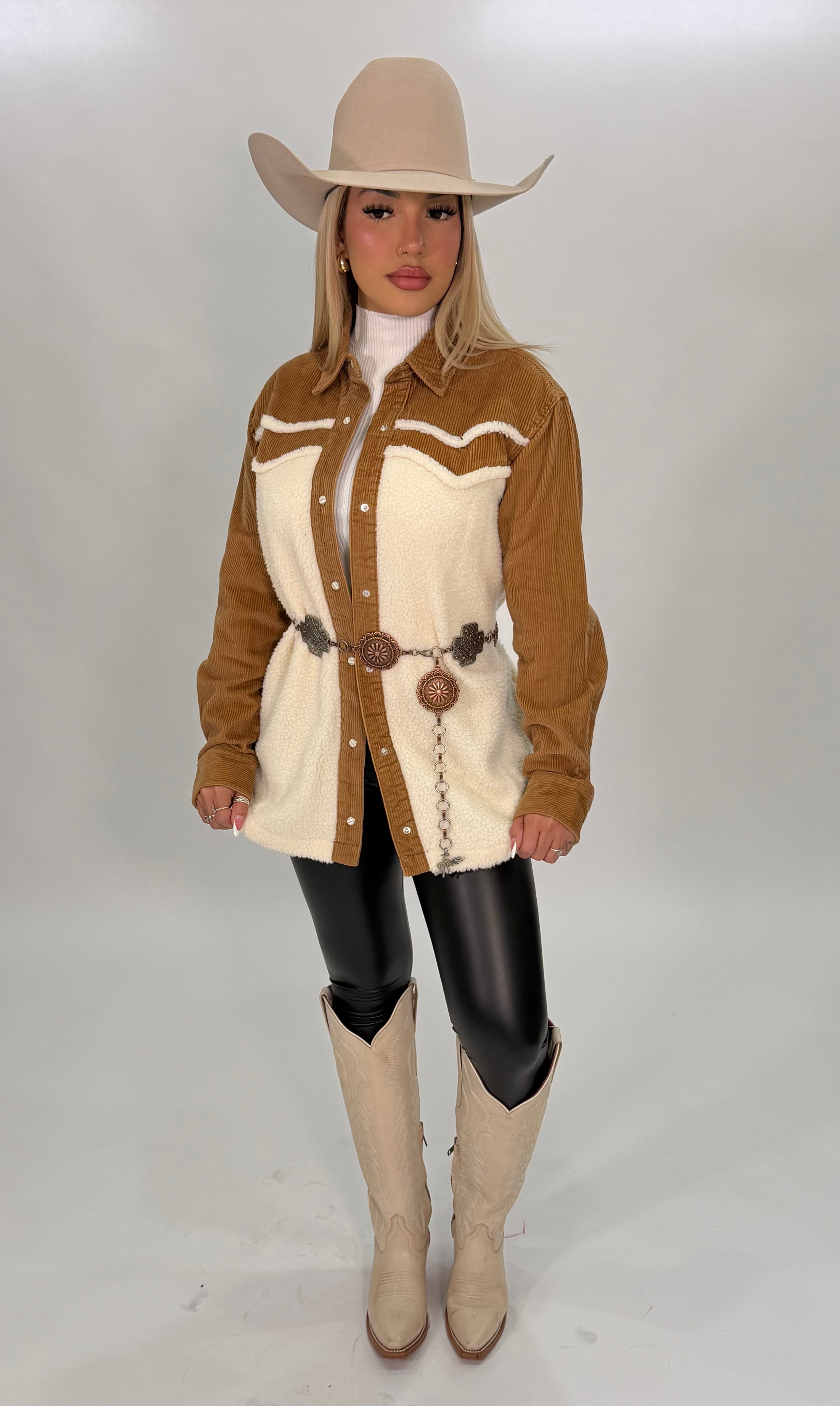WOMENS WRANGLER RETRO SHERPA SHIRT | 112353000